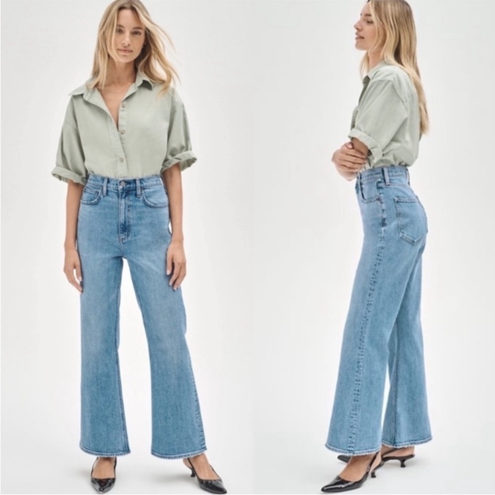 Denim Forum Aritzia The Twiggy High Rise Flare Jeans 28L
